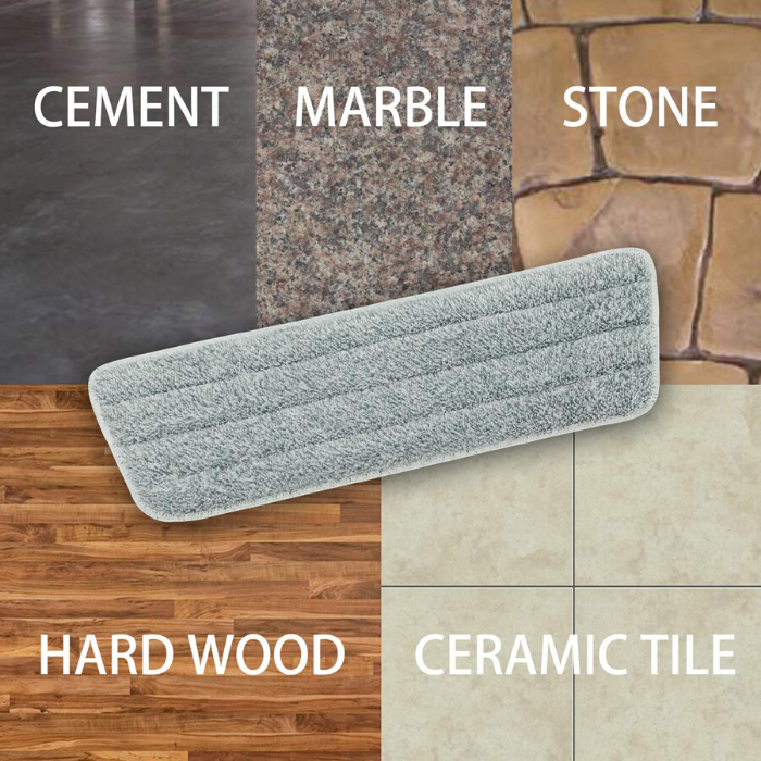 Microfiber Replacement Mop Pads 16 x 5.5 Inches (4 Pcs)